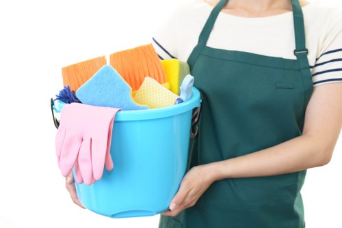 Docklands Carpetcleaning team preparing safe carpet cleaning equipment