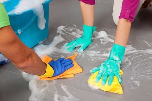 Deep carpet cleaning equipment in a Docklands setting