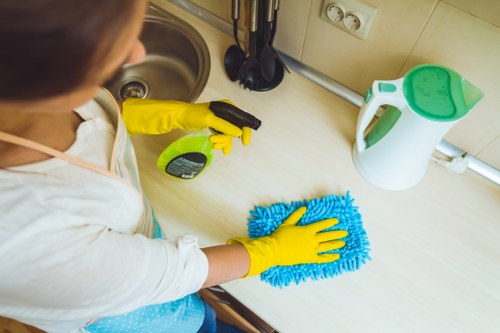 Cookie categories displayed for a carpet cleaning website policy