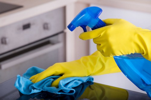 Professional carpet cleaning for a well-maintained Docklands room