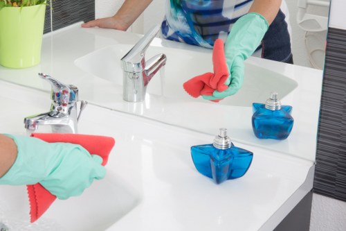 Detailed move out cleaning in a modern Docklands living room