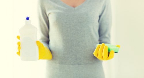 Upholstery deep cleaning treatment for a fabric sofa in Docklands