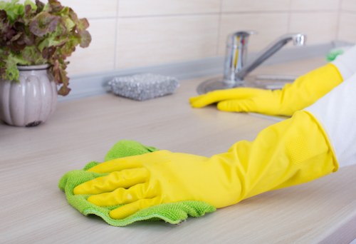 Detailed vacate cleaning in a modern Docklands property
