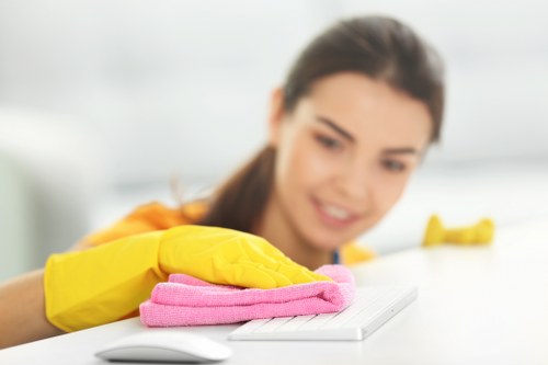 Docklands apartment bathroom deep cleaning for tenancy checkout