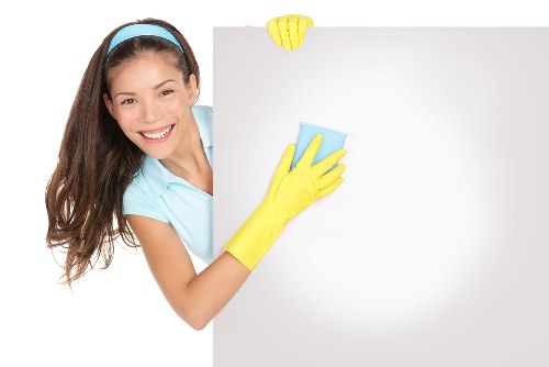 Cleaning supplies prepared for house cleaning in Docklands