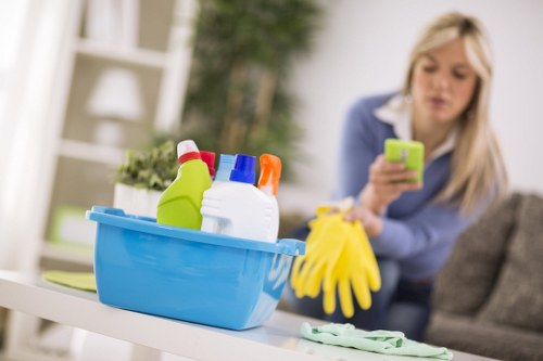 Recurring cleaning service in a Docklands high-rise apartment